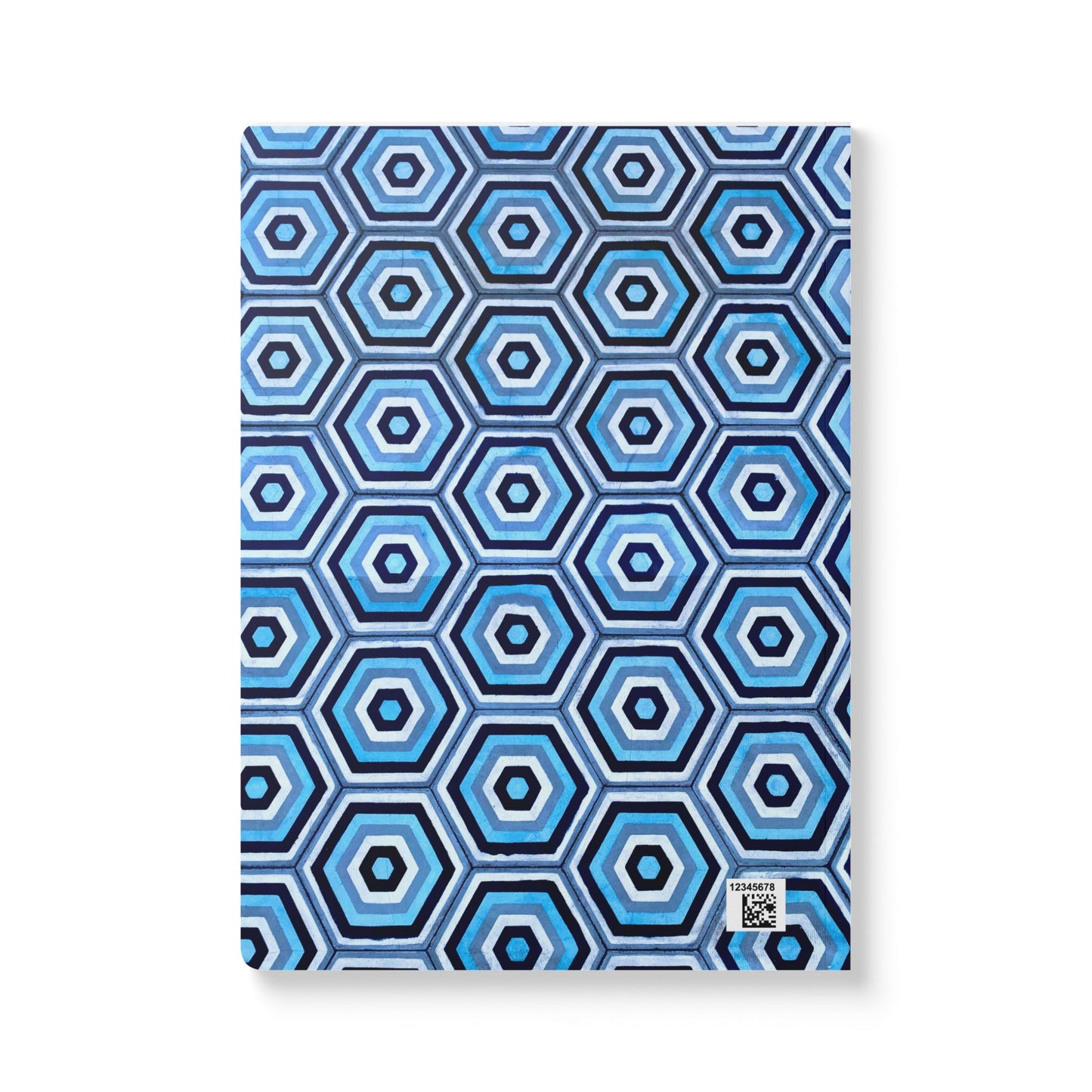 Tile Stamped Softcover Journal - Mykonos, Greece Design