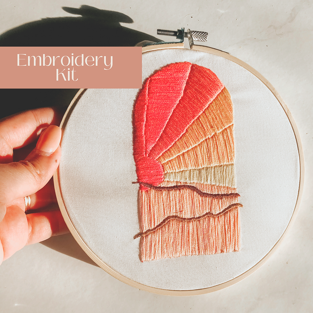Sunset embroidery kit | Everything you need to get started |