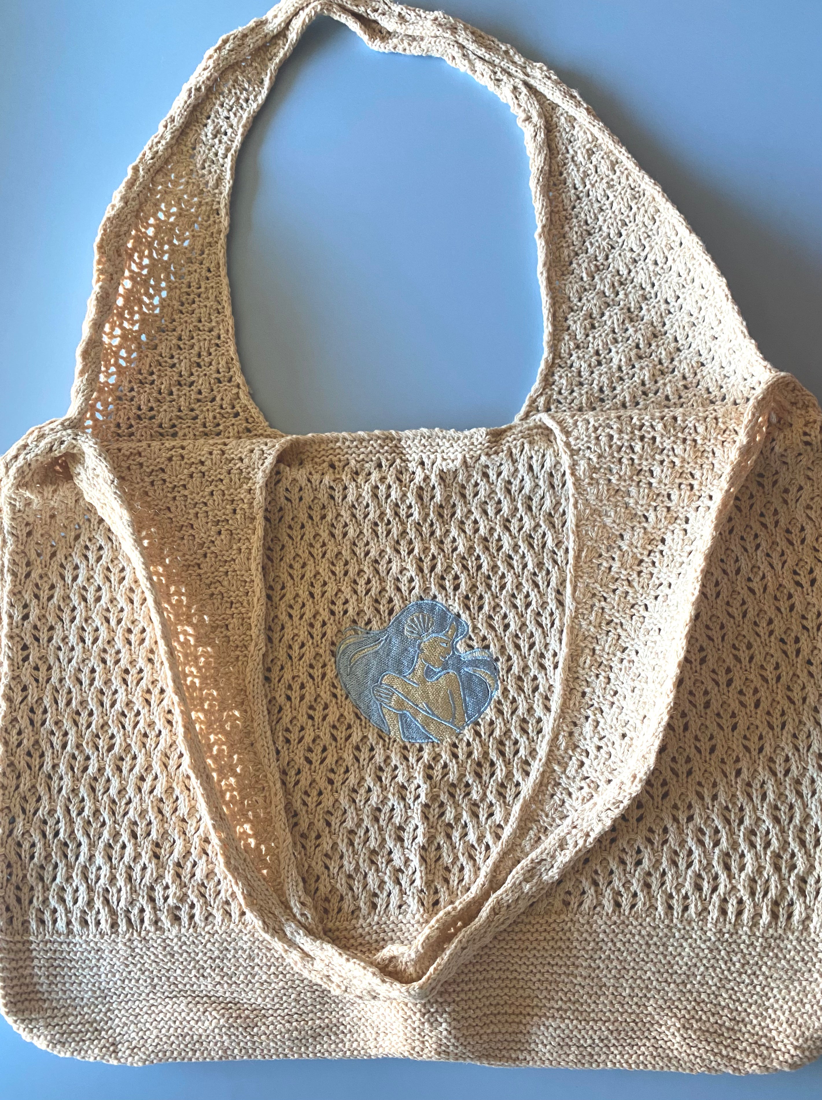 Living in Feminine Flow Tote | Crochet Mamacitas tote | Retreat Beach Bag
