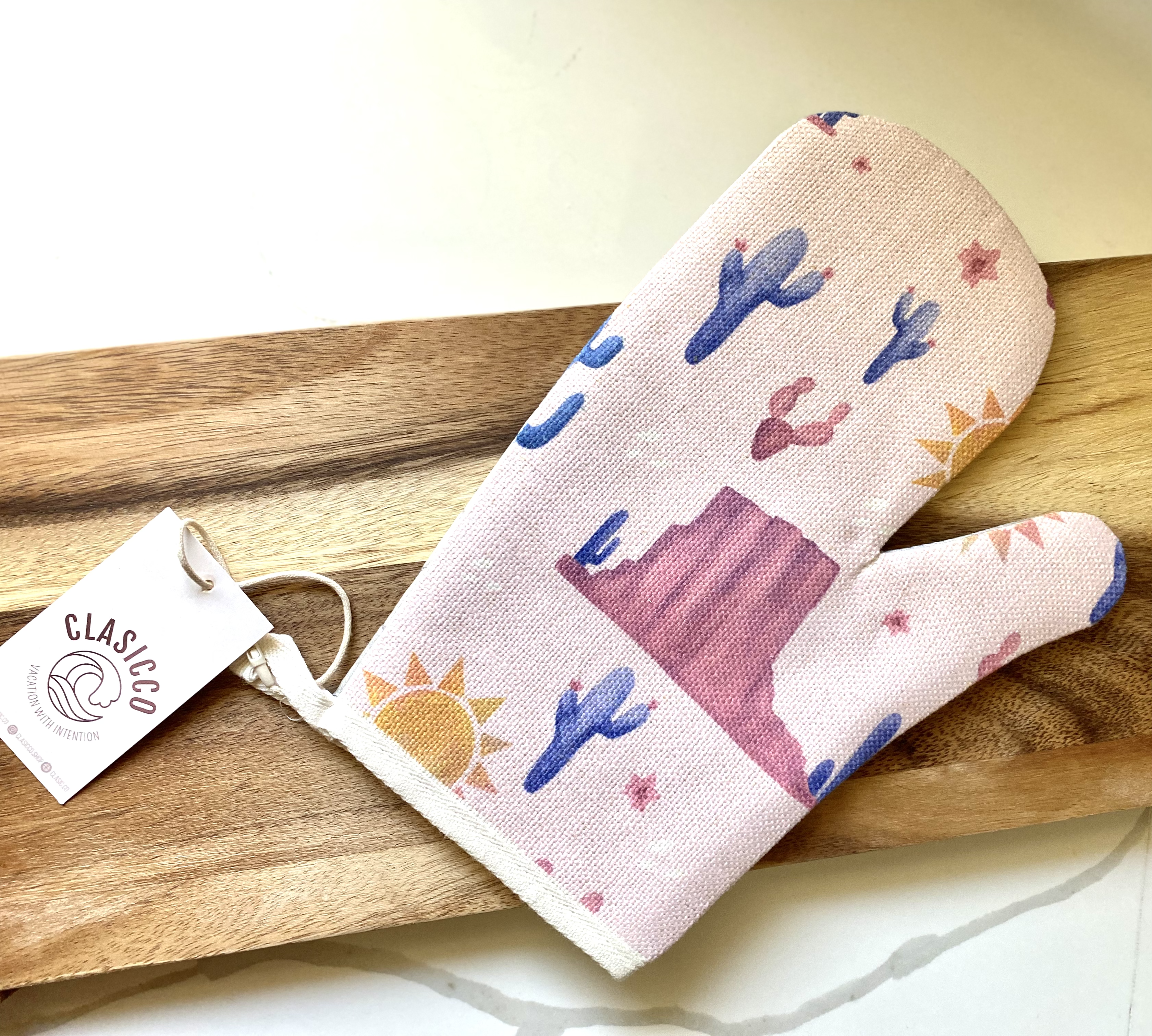 Desert Rose Oven Mitt