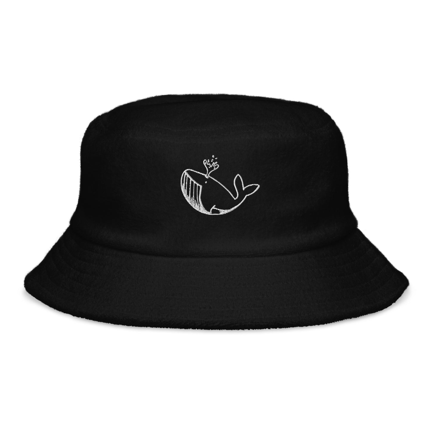 White Stitch Ballenita NFT Terry cloth bucket hat