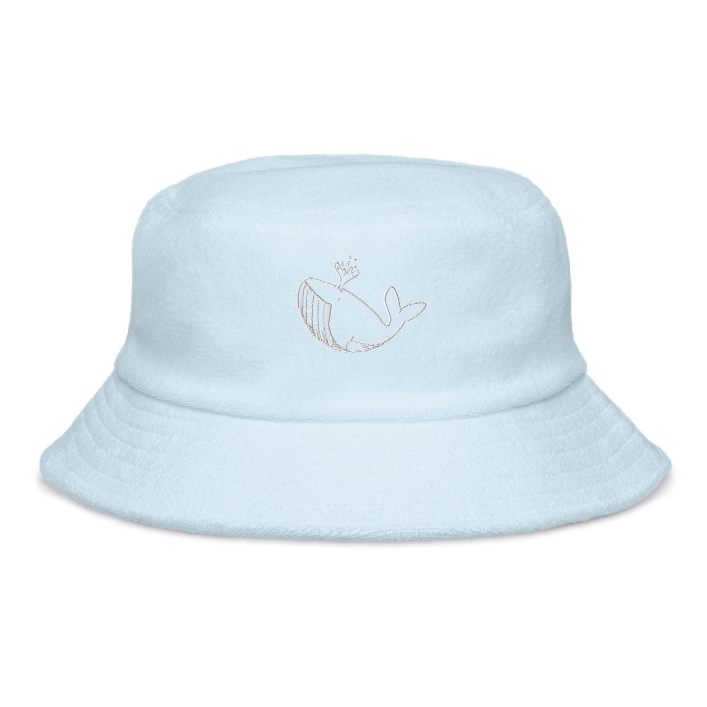 White Stitch Ballenita NFT Terry cloth bucket hat