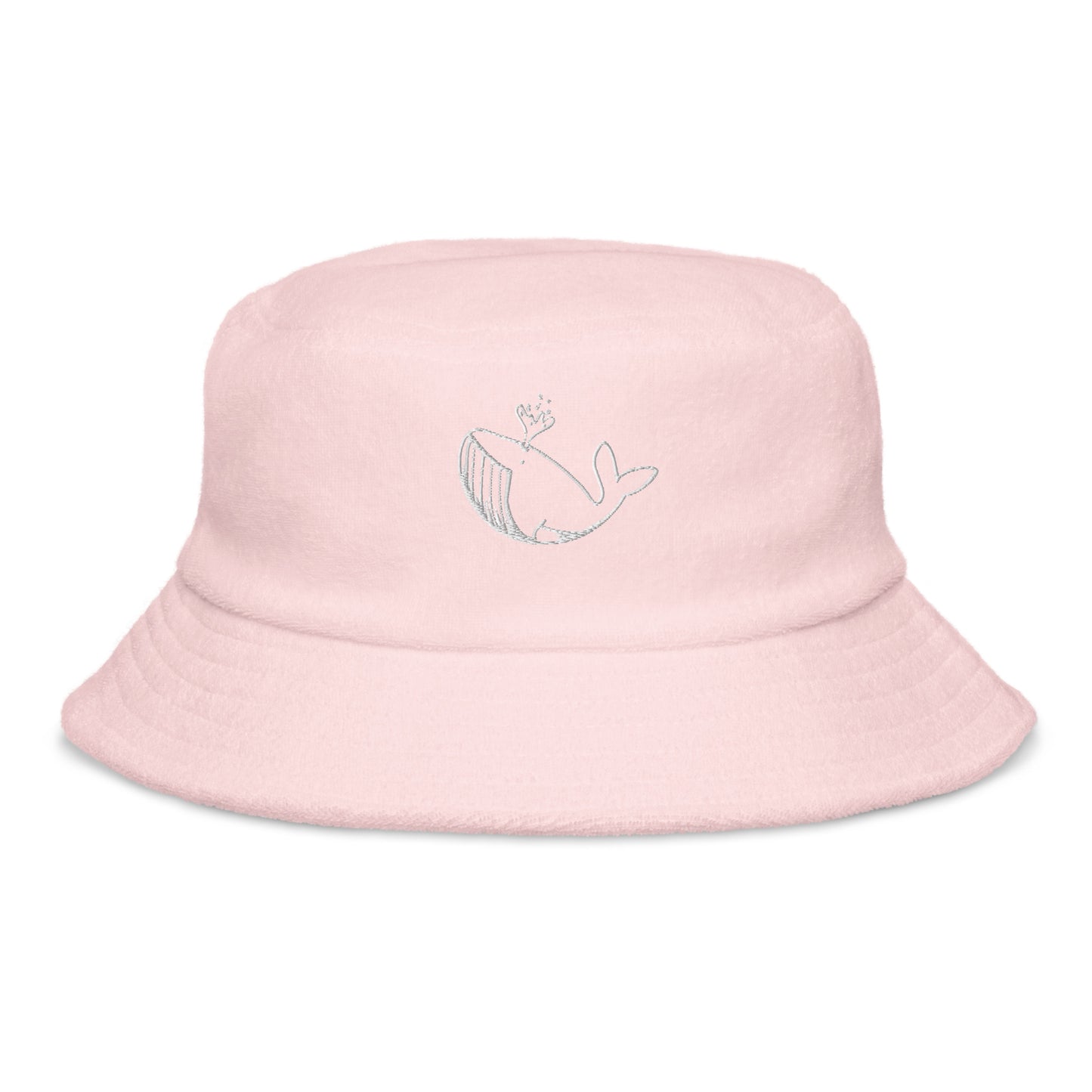 White Stitch Ballenita NFT Terry cloth bucket hat