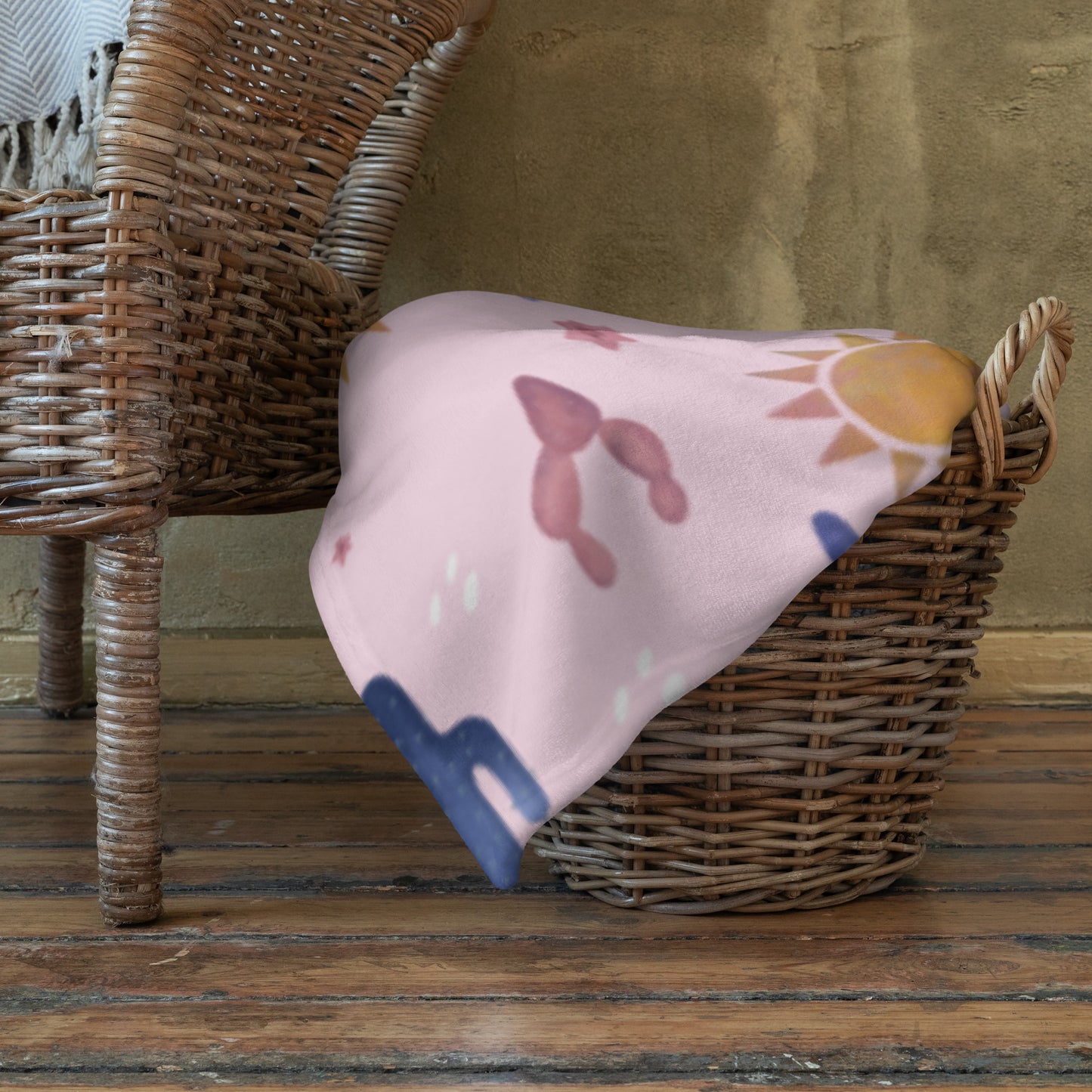 Desert Rose Throw Blanket