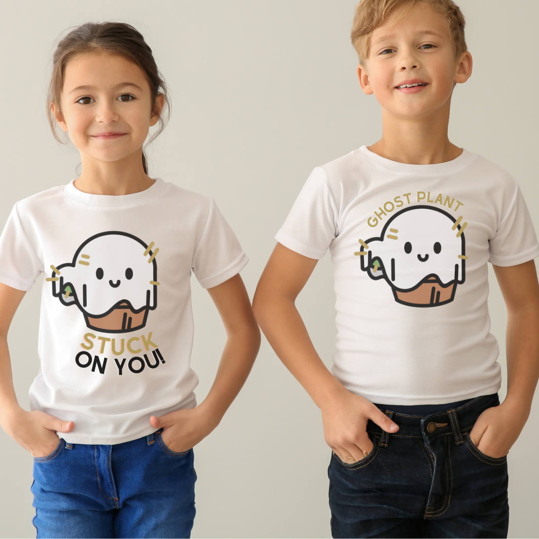 Potted Cactus ghost toddler tee, perfect for the desert loving kid!
