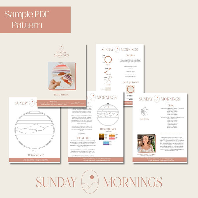 It's A Dry Heat Intermediate Embroidery Kit by Sunday Mornings