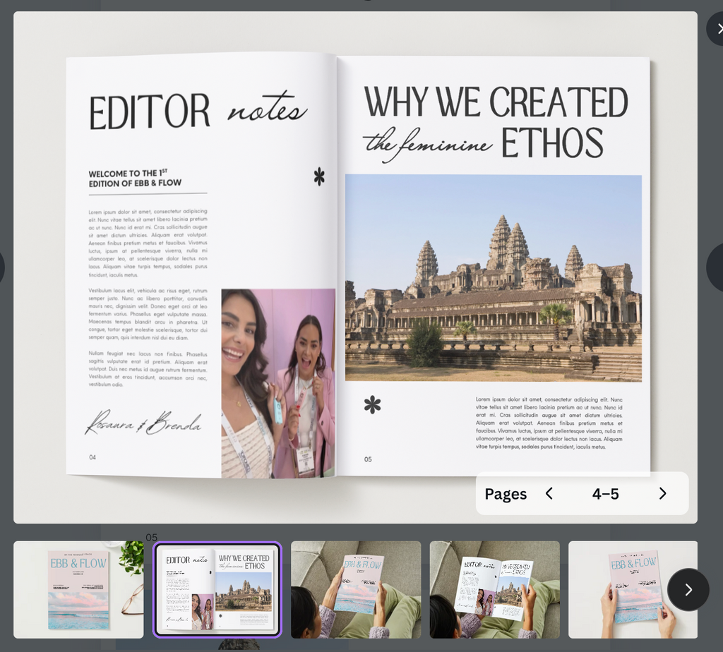 Ebb & Flow 1st Edition | Magazine and workbook companion to Living in Feminine Flow | Digital download