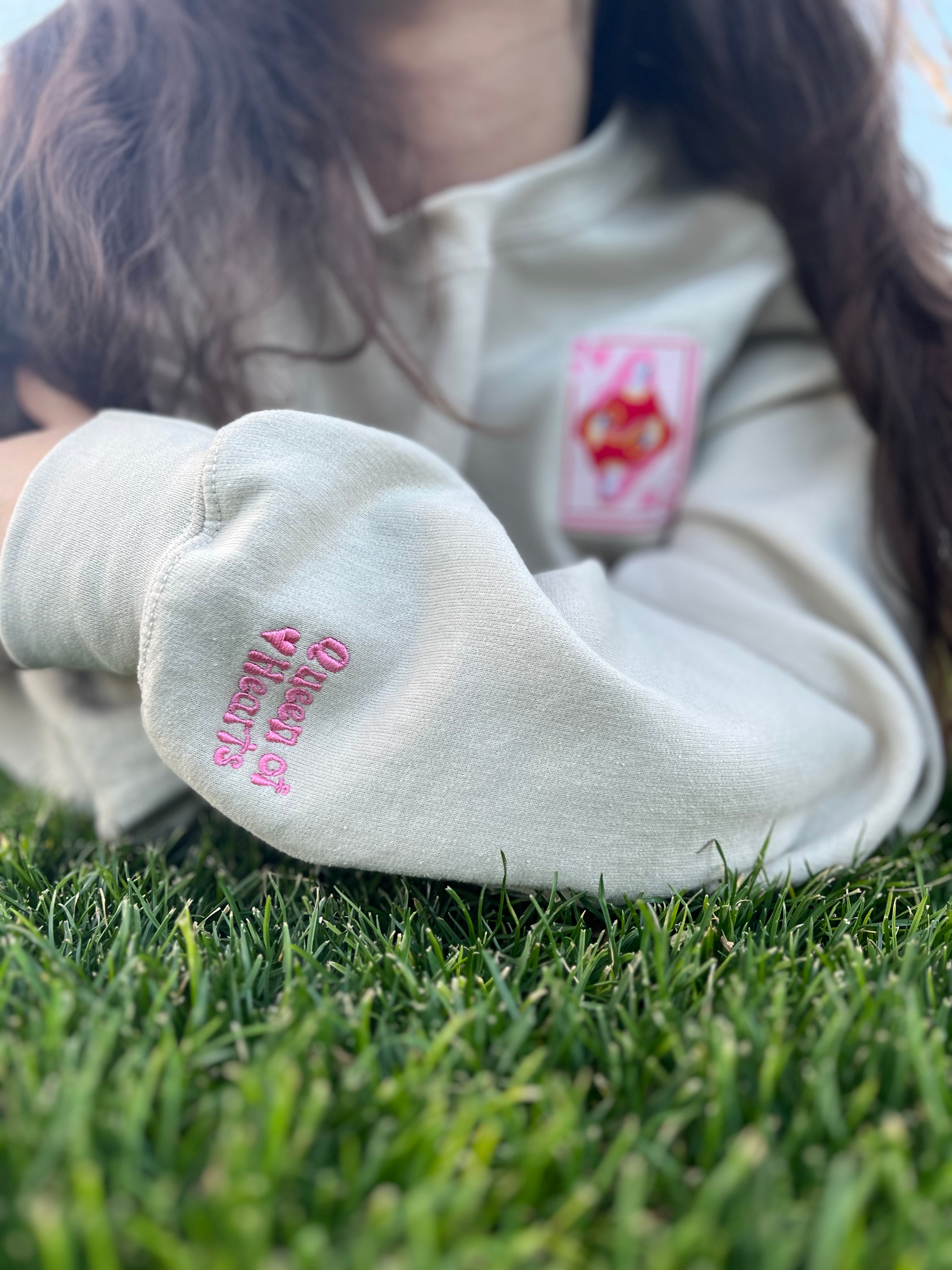 Queen of Hearts Pullover Sweatshirt