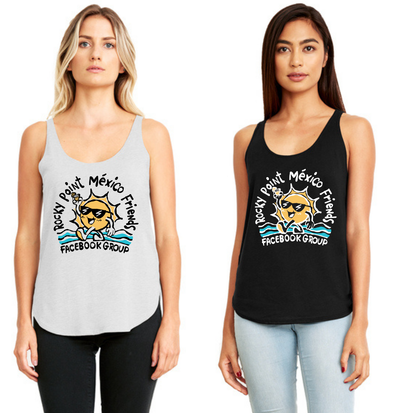 Sunny Rocky Point México Friends Tank tops