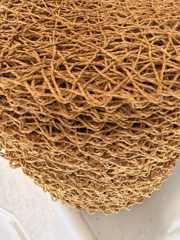 Natural woven placemats