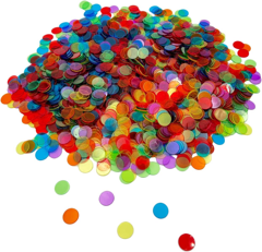 Clear bingo / Loteria markers, 6 colors