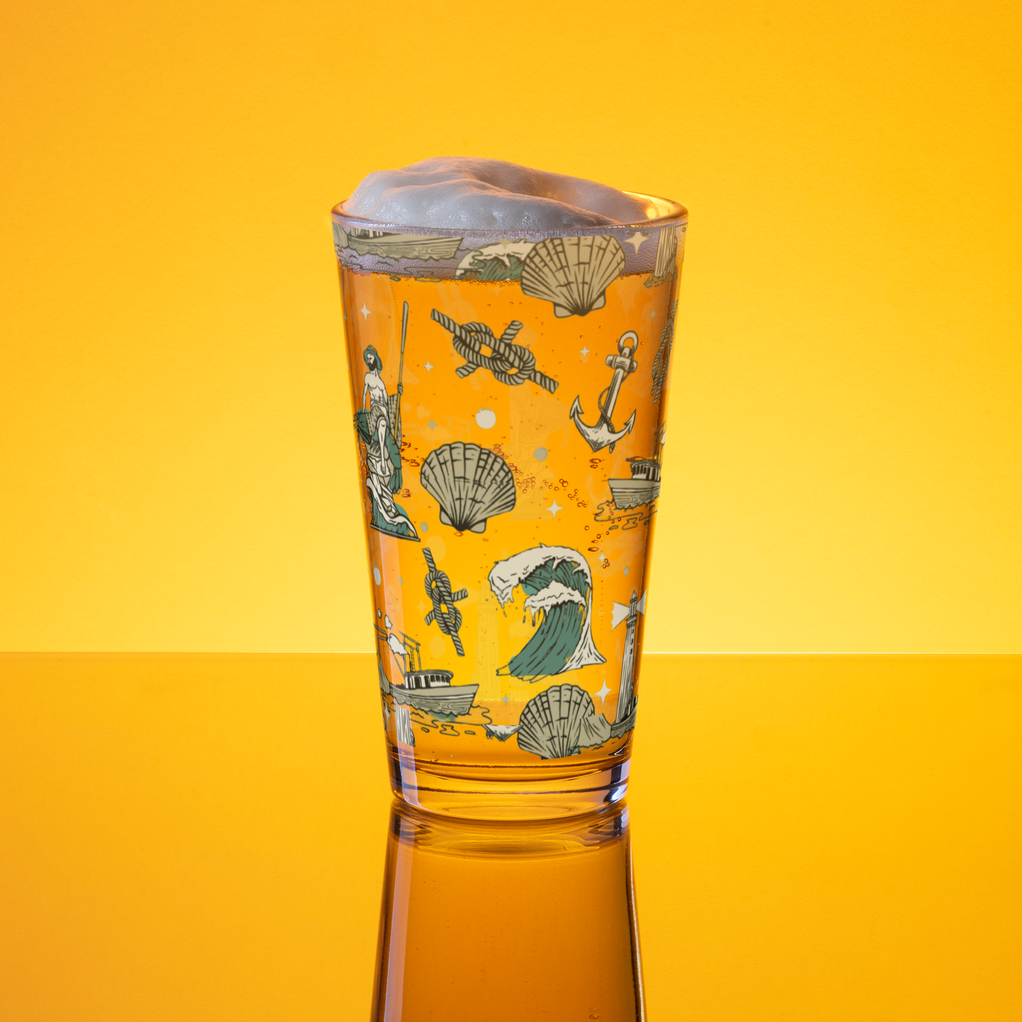 Sea of Cortez Shaker pint glass