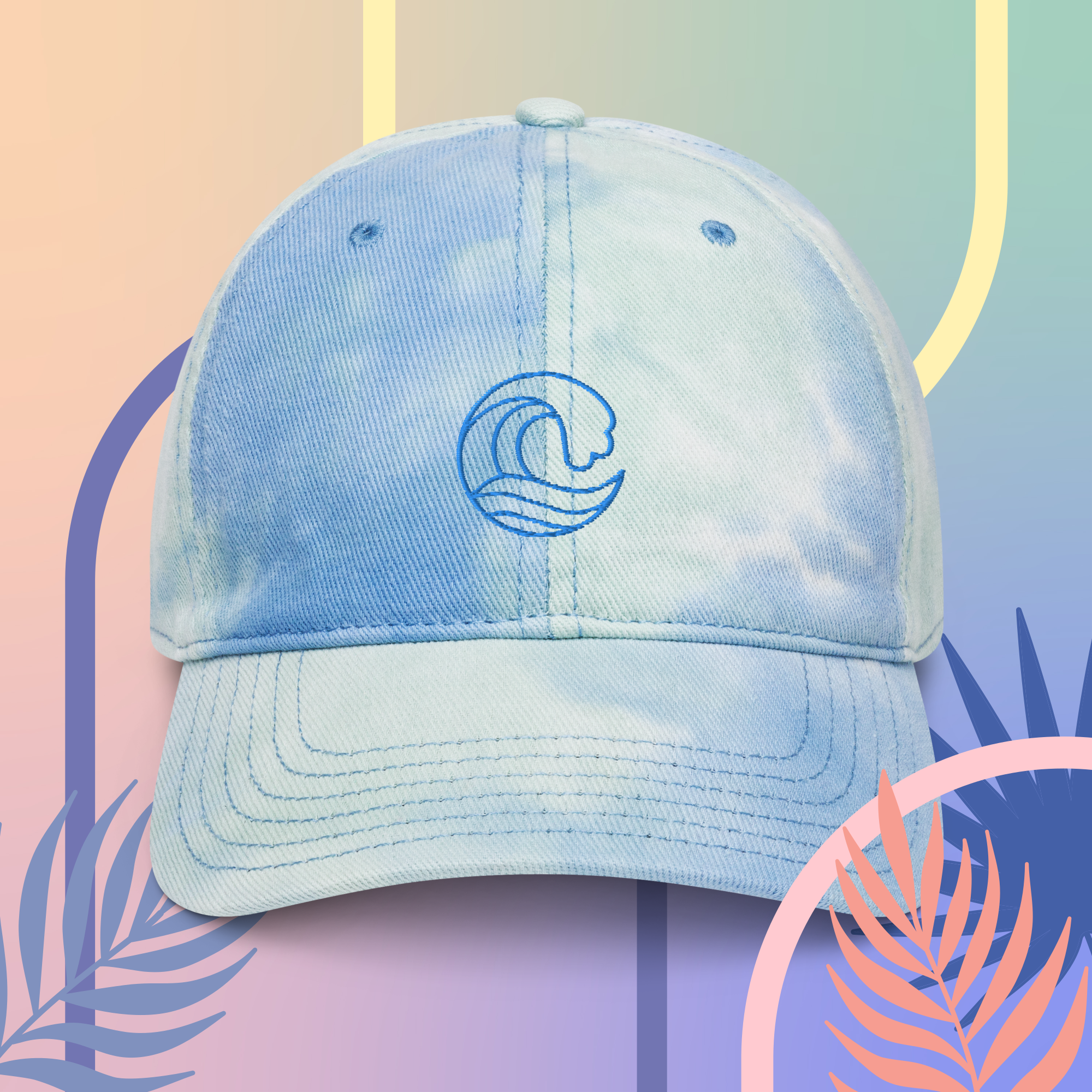 Make Waves Tie dye hat