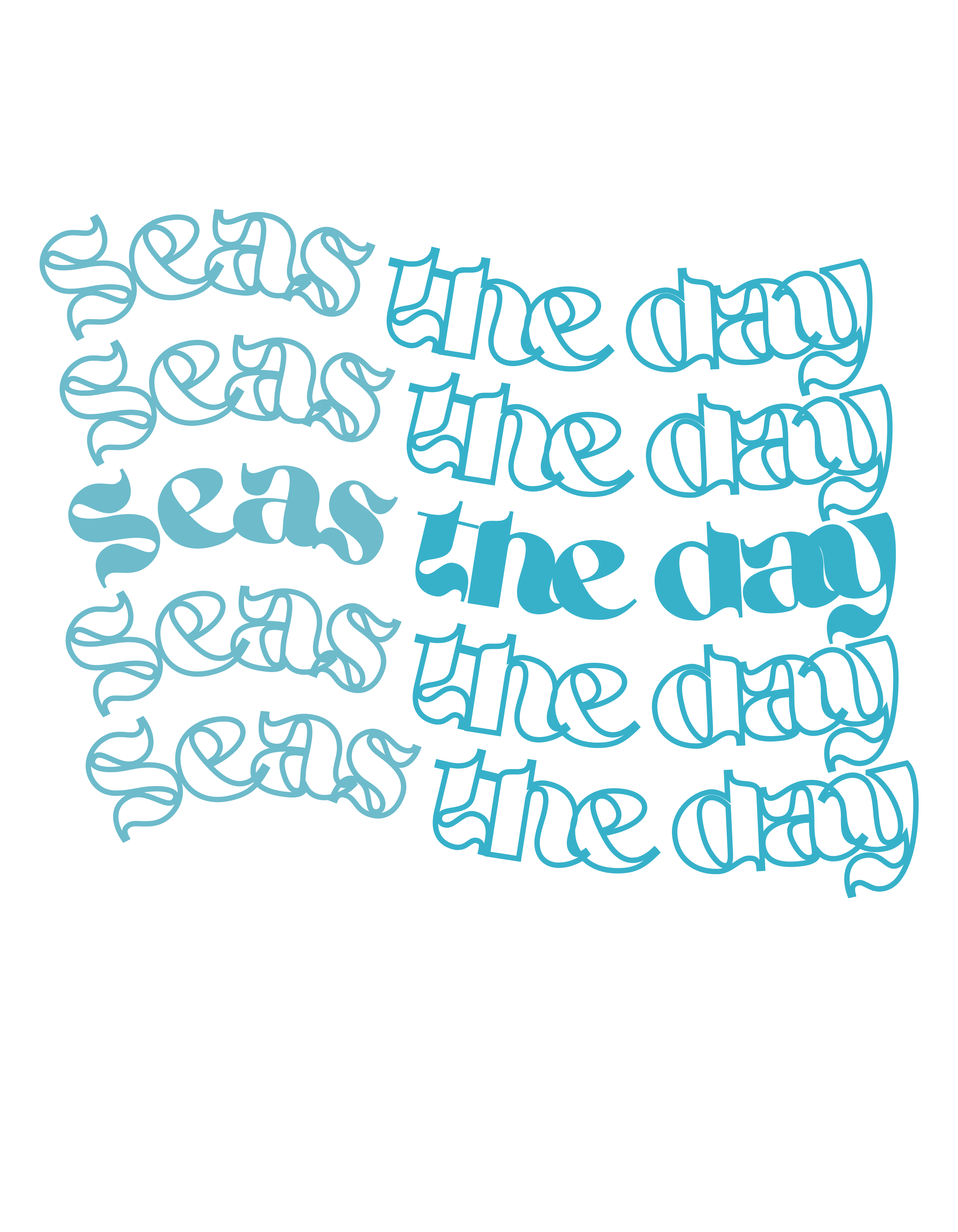 Seas the Day - Sublimation Transfer