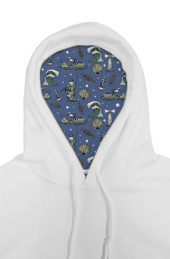 Sea of Cortez lined gildan pullover hoody