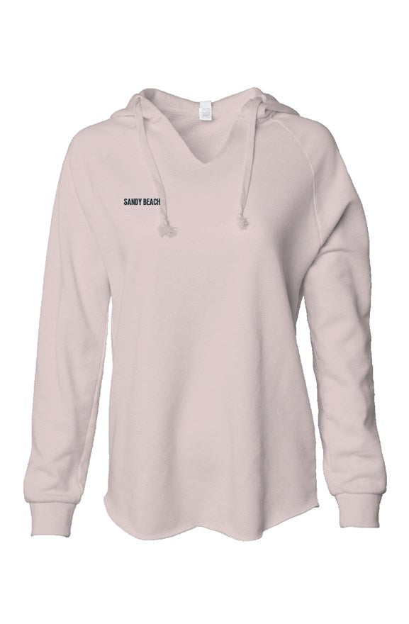 Womens Lightweight  Wash Hooded Sweatshirt