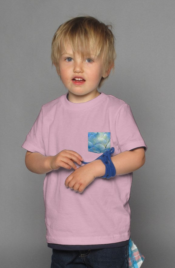 Kid Agave Pocket Tee in Pink