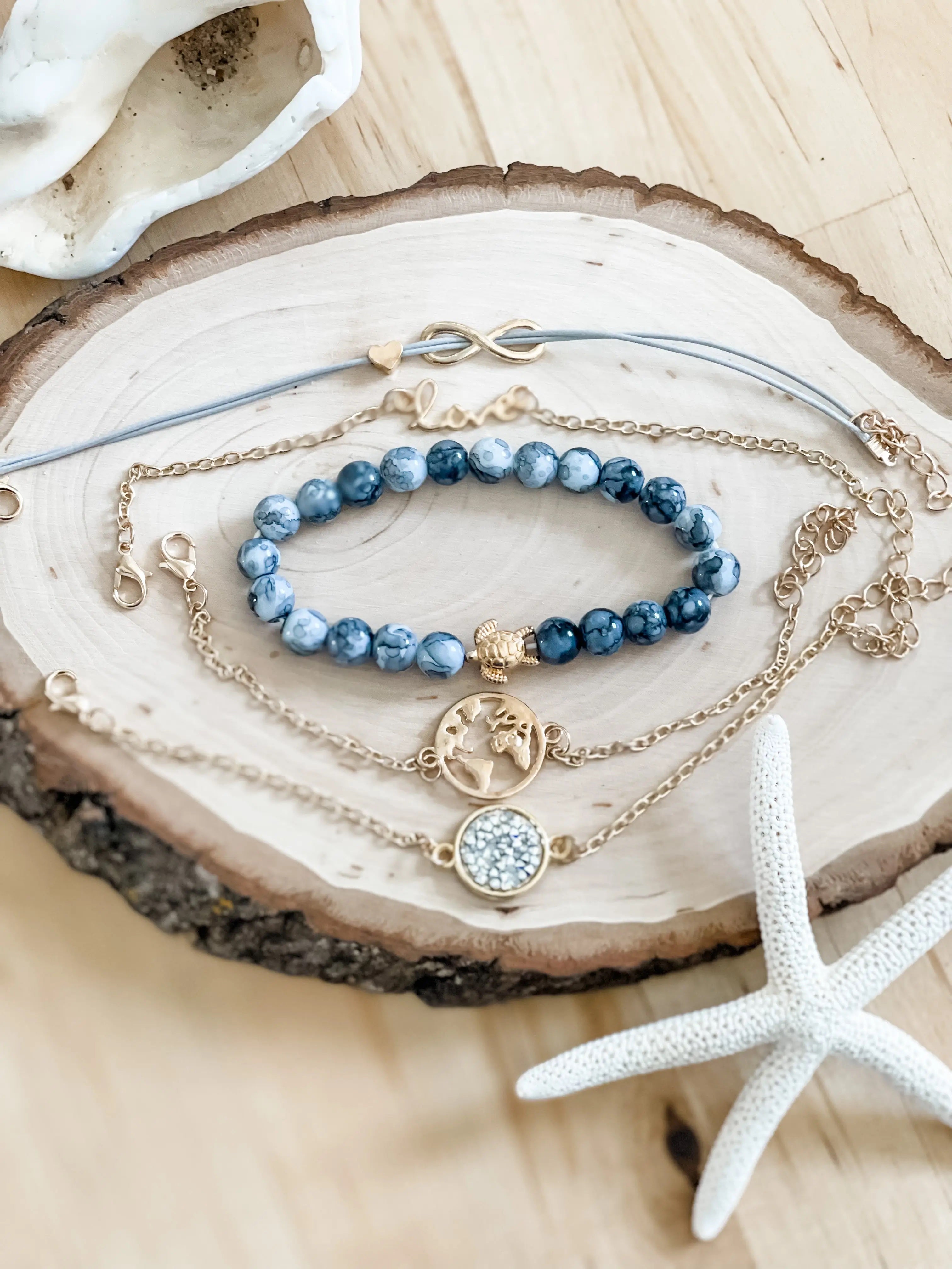 Ocean World by Harris Girls & co Stackable bracelet set