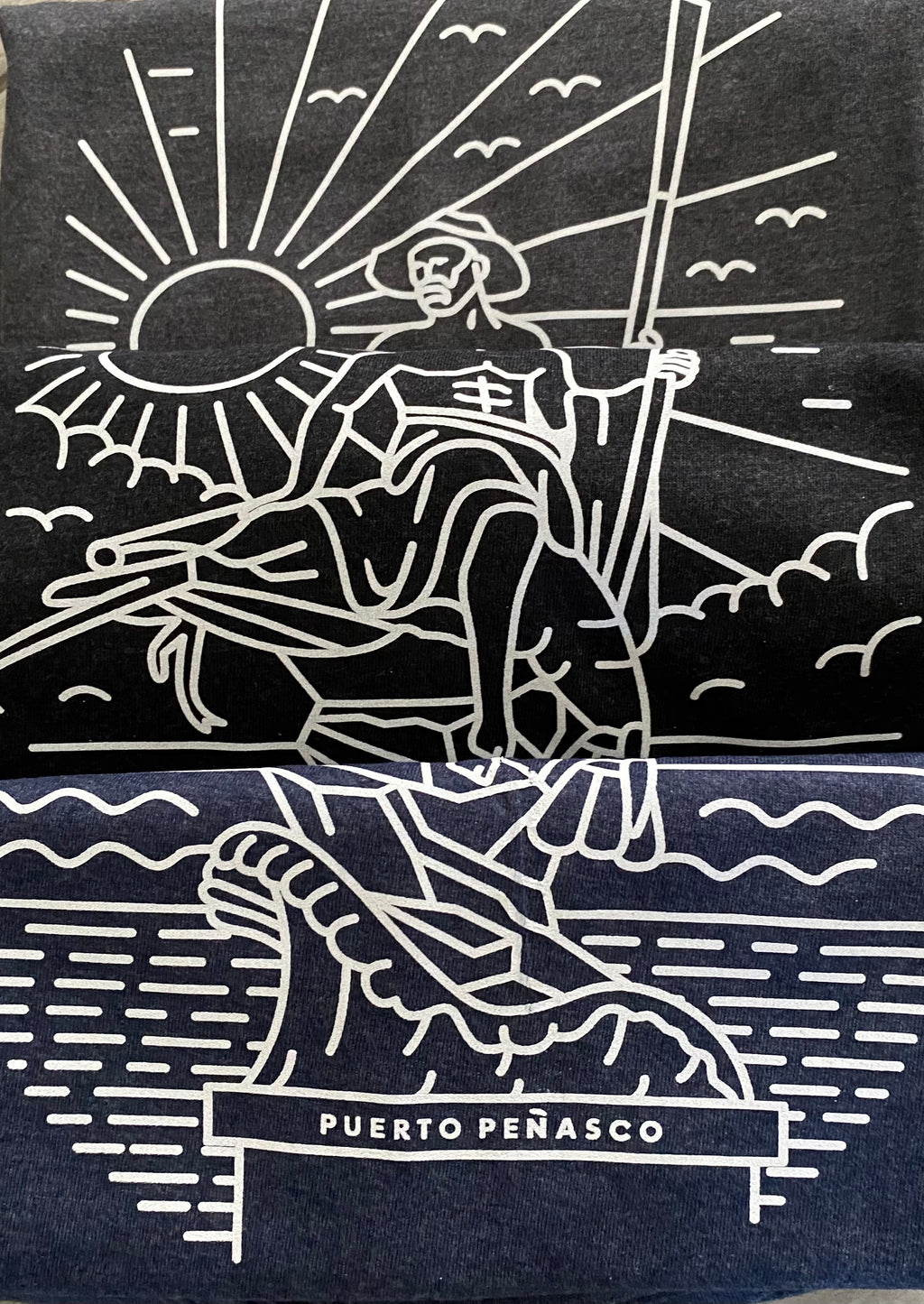 PRE-SALE! Rocky Point Fisherman Line-Art Illustration Tee