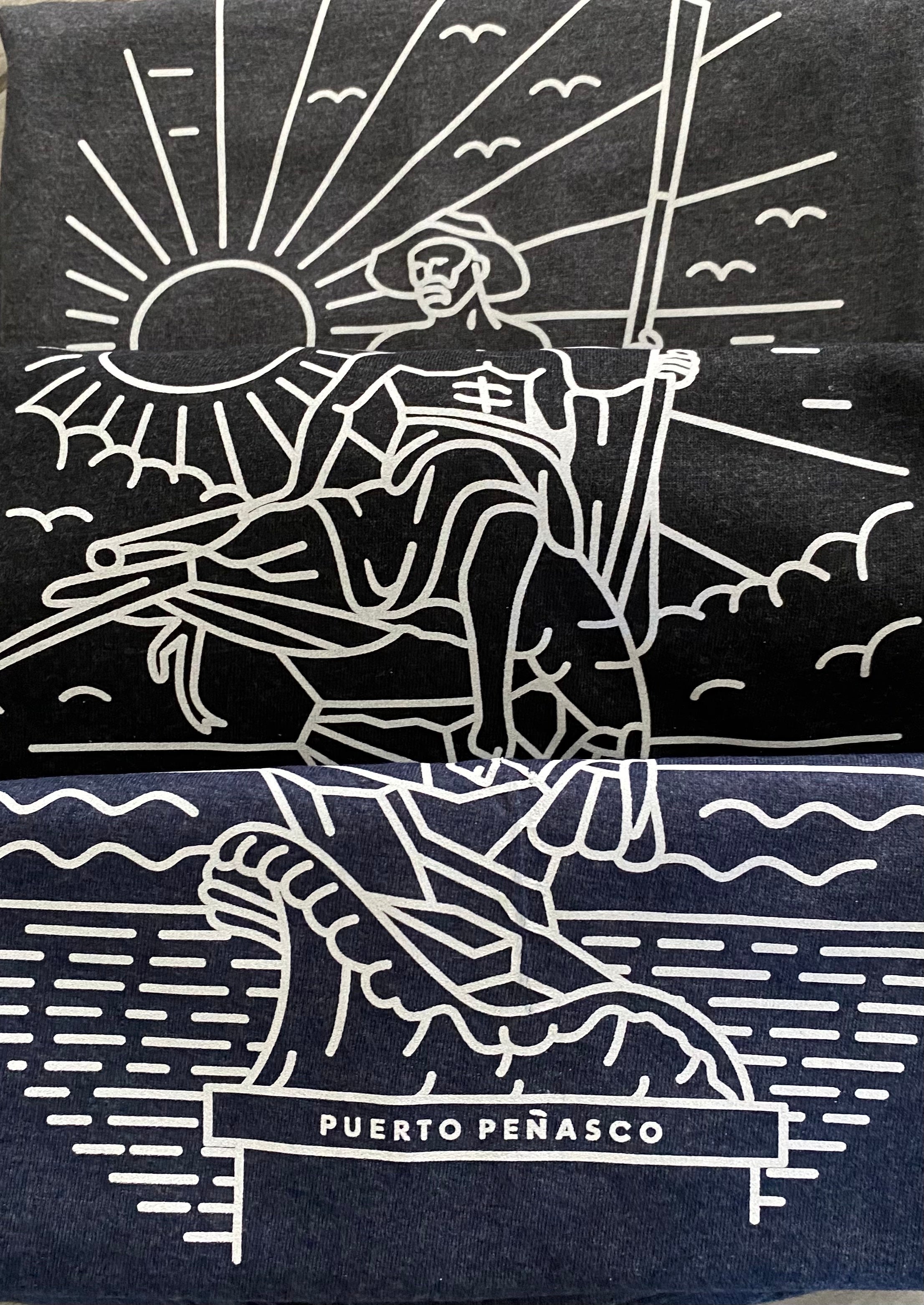 PRE-SALE! Rocky Point Fisherman Line-Art Illustration Tee