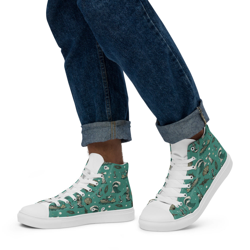 Sea of Cortez Men’s high top canvas shoes