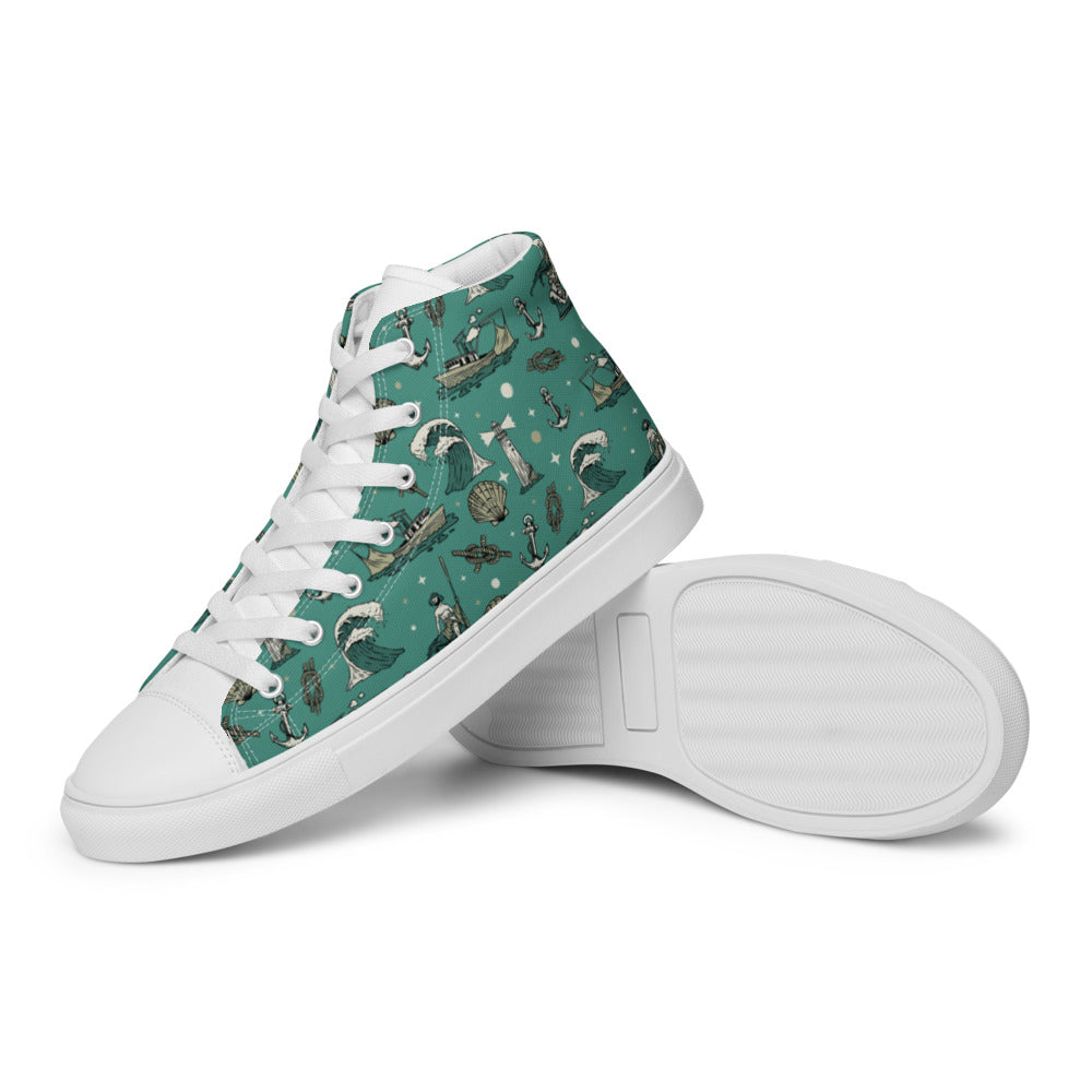 Sea of Cortez Men’s high top canvas shoes