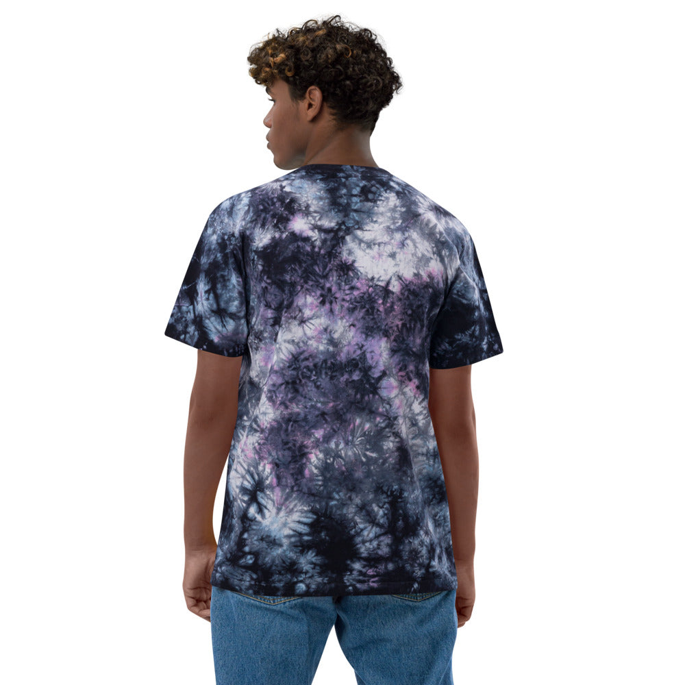 Clasicco Embroidered Oversized tie-dye t-shirt