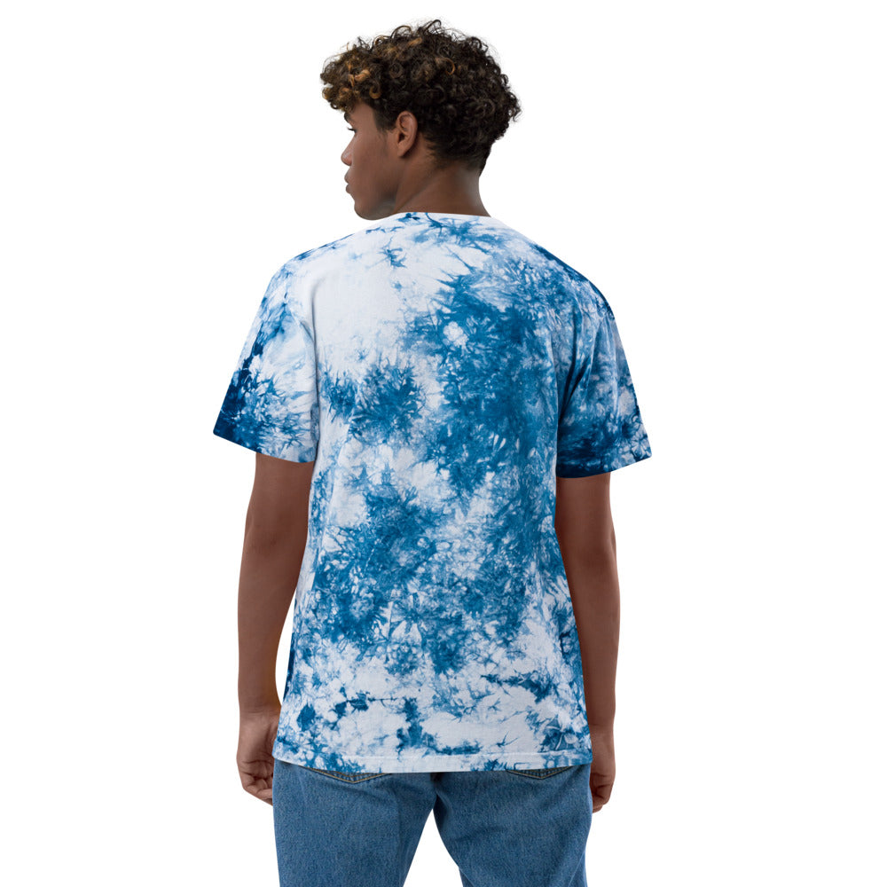 Clasicco Embroidered Oversized tie-dye t-shirt