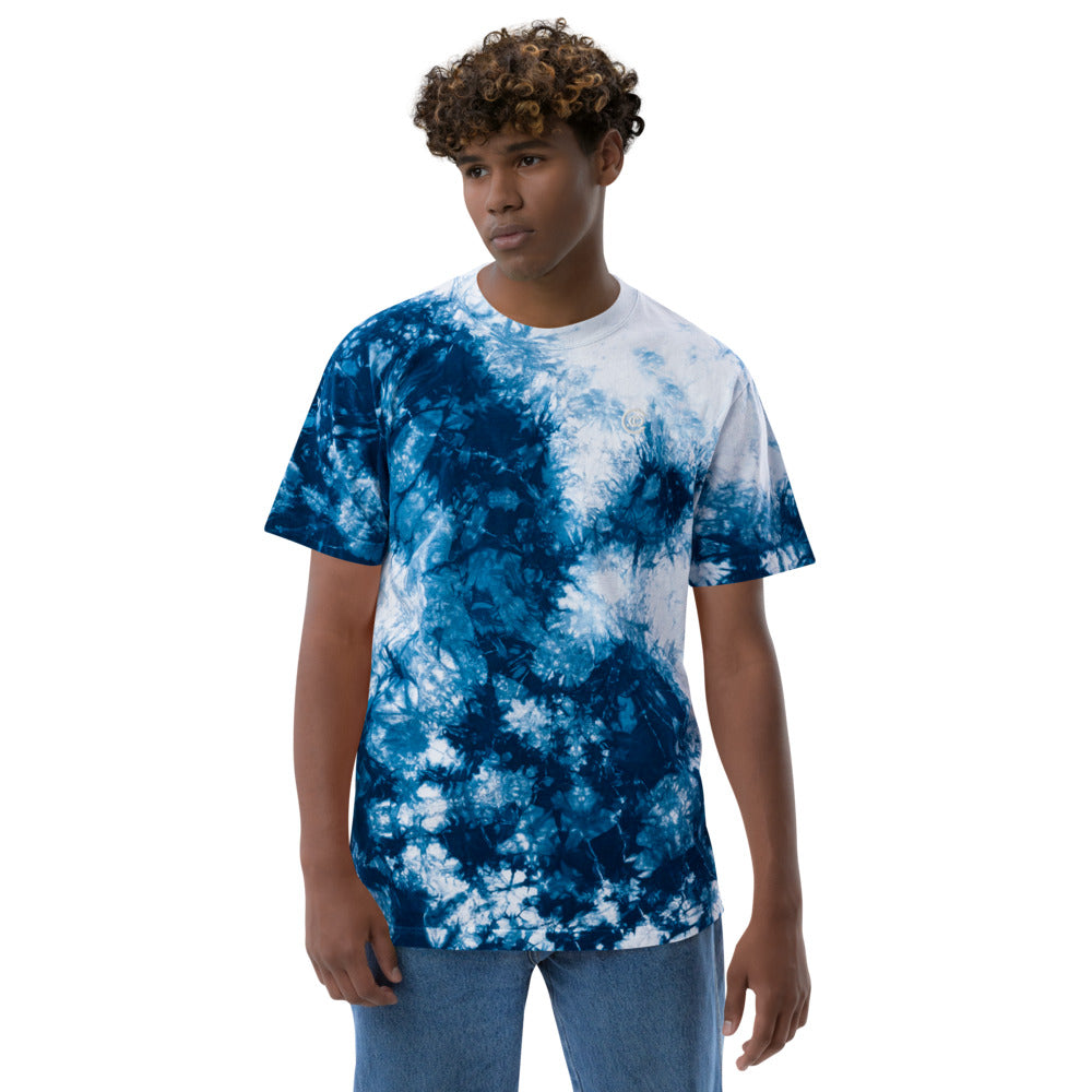 Clasicco Embroidered Oversized tie-dye t-shirt