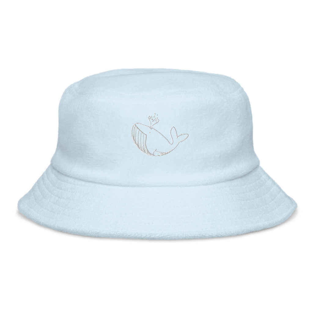 White Stitch Ballenita NFT Terry cloth bucket hat
