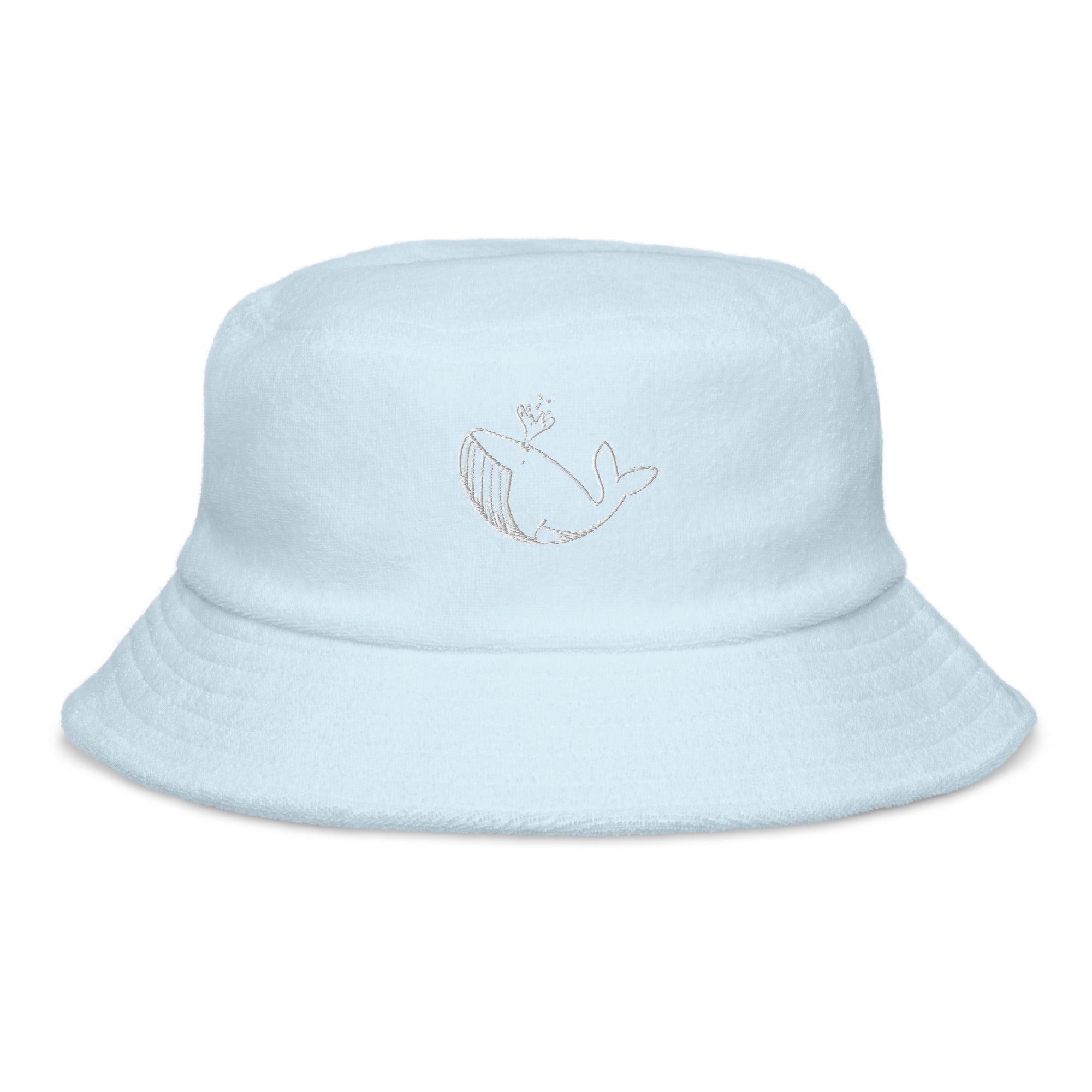 White Stitch Ballenita NFT Terry cloth bucket hat