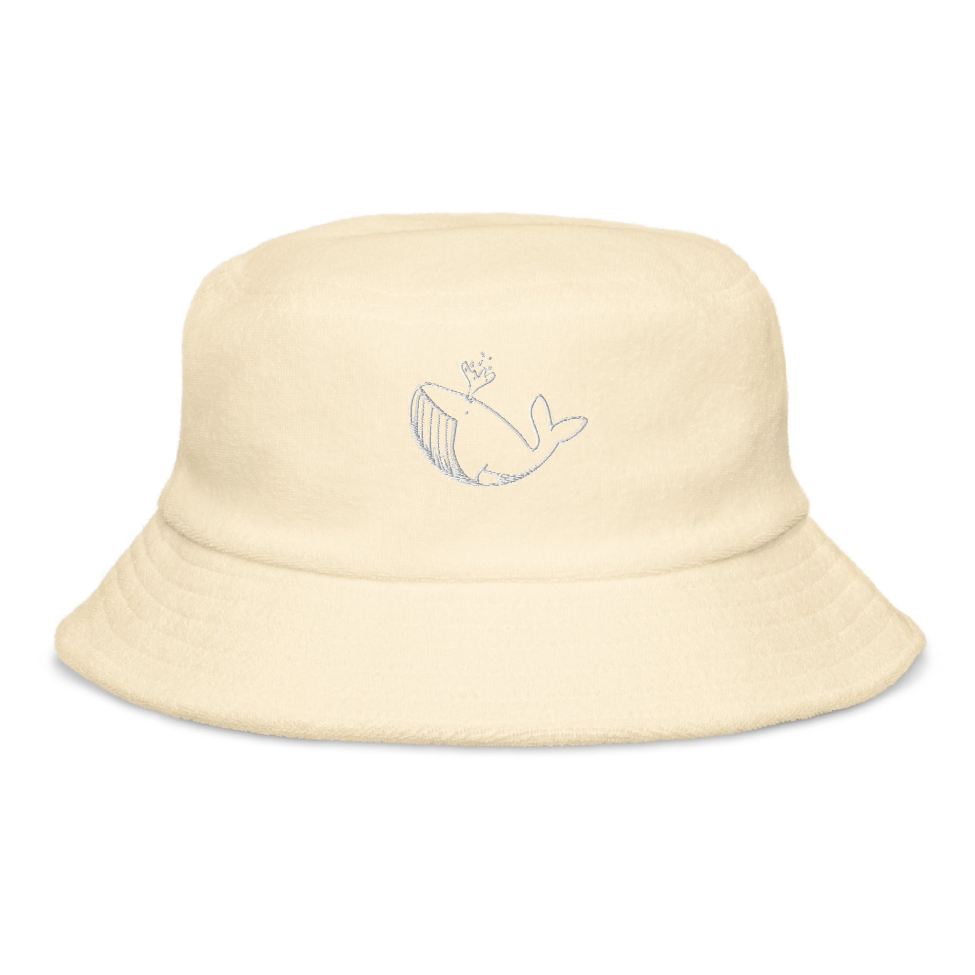 White Stitch Ballenita NFT Terry cloth bucket hat