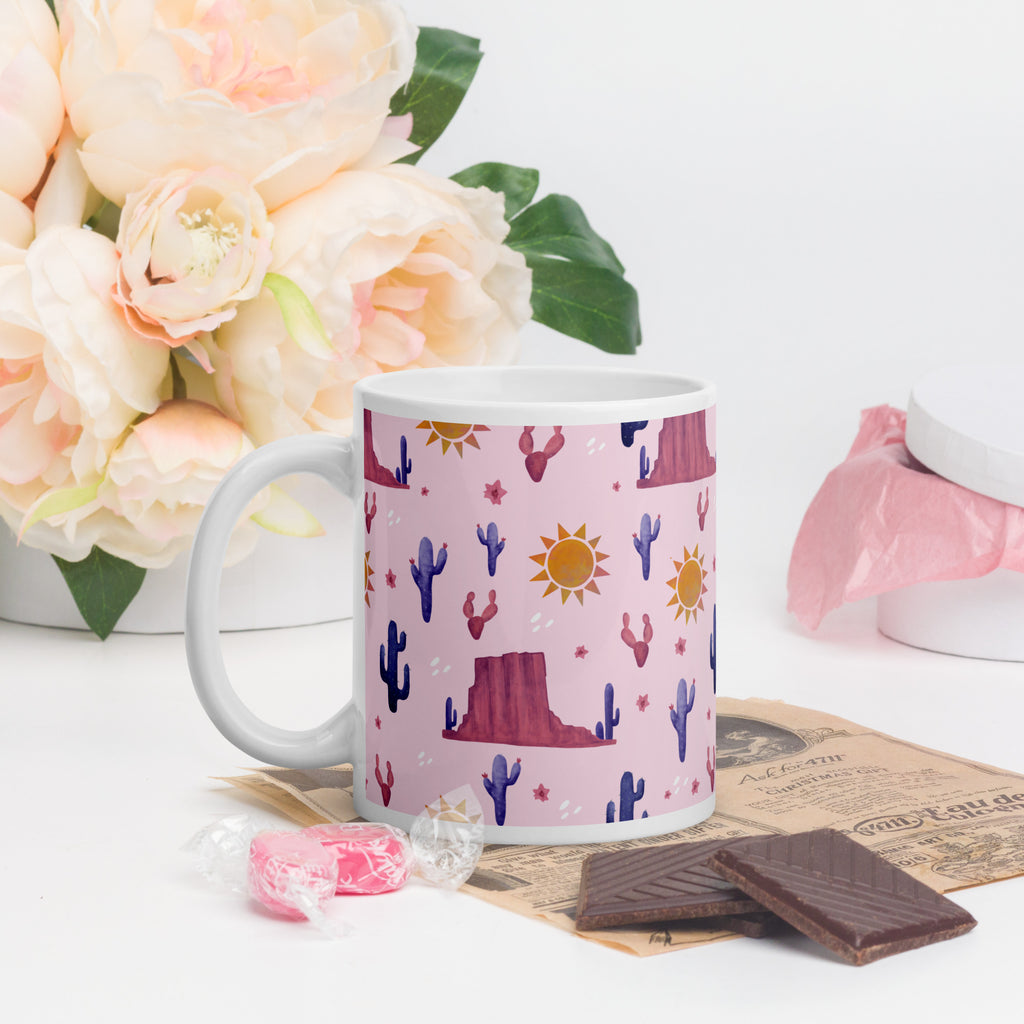 Desert rose mug