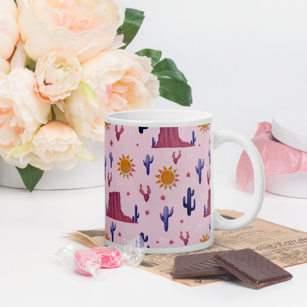 Desert rose mug