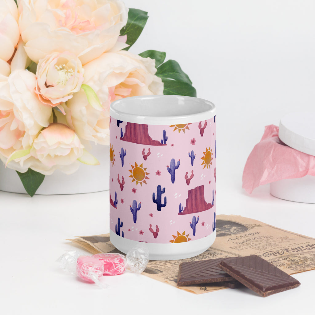 Desert rose mug