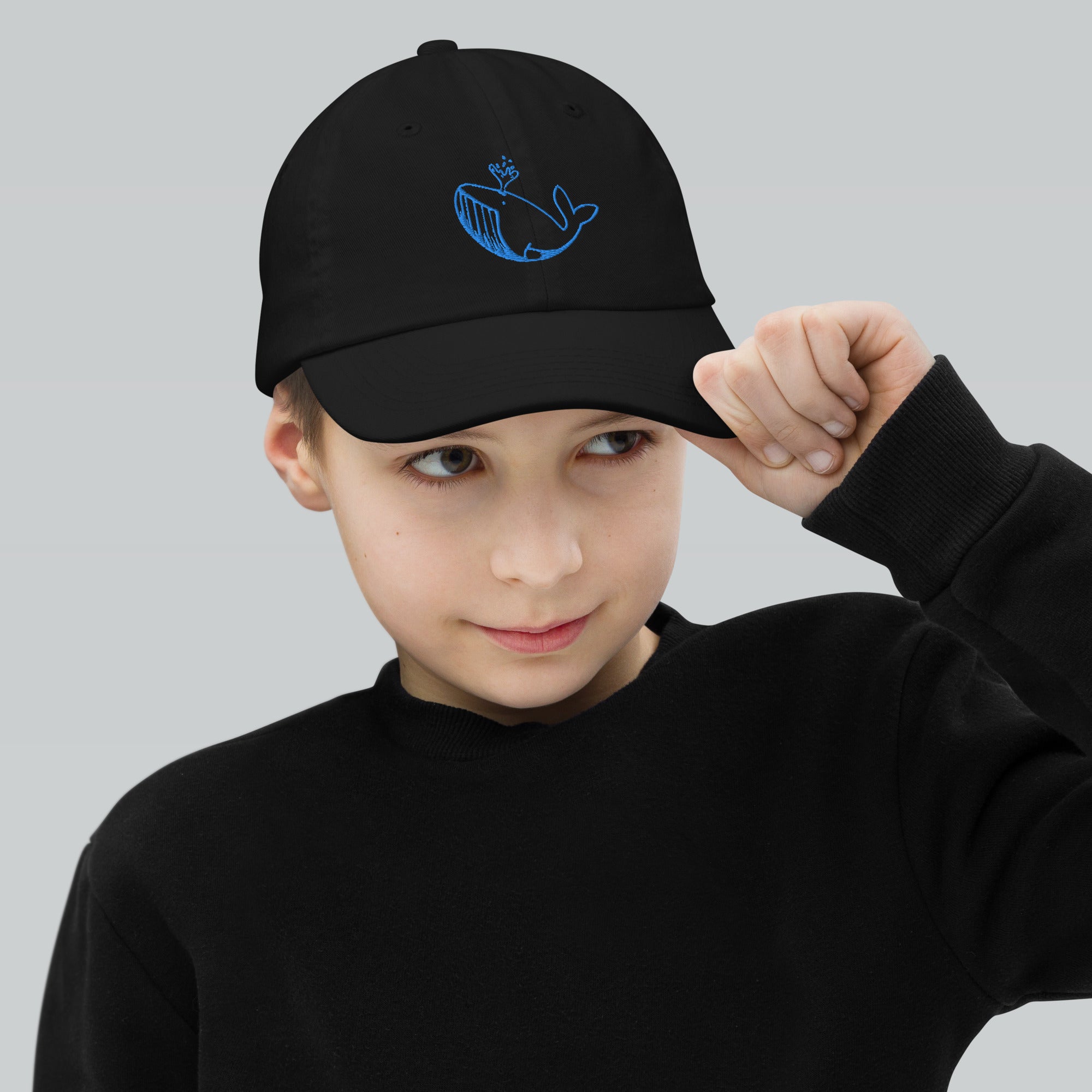 Blue Stitch Ballenita NFT Youth baseball cap