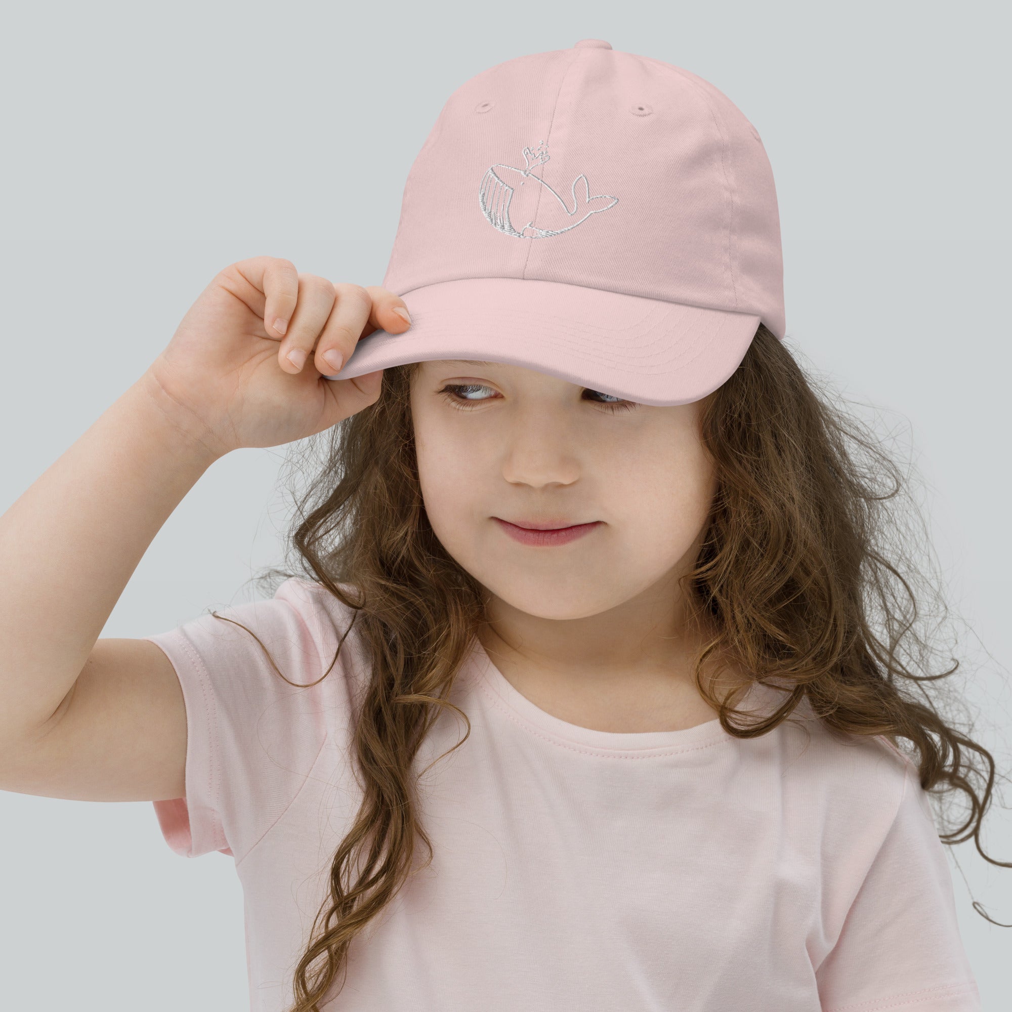 White Stitch Ballenita NFT Youth baseball cap