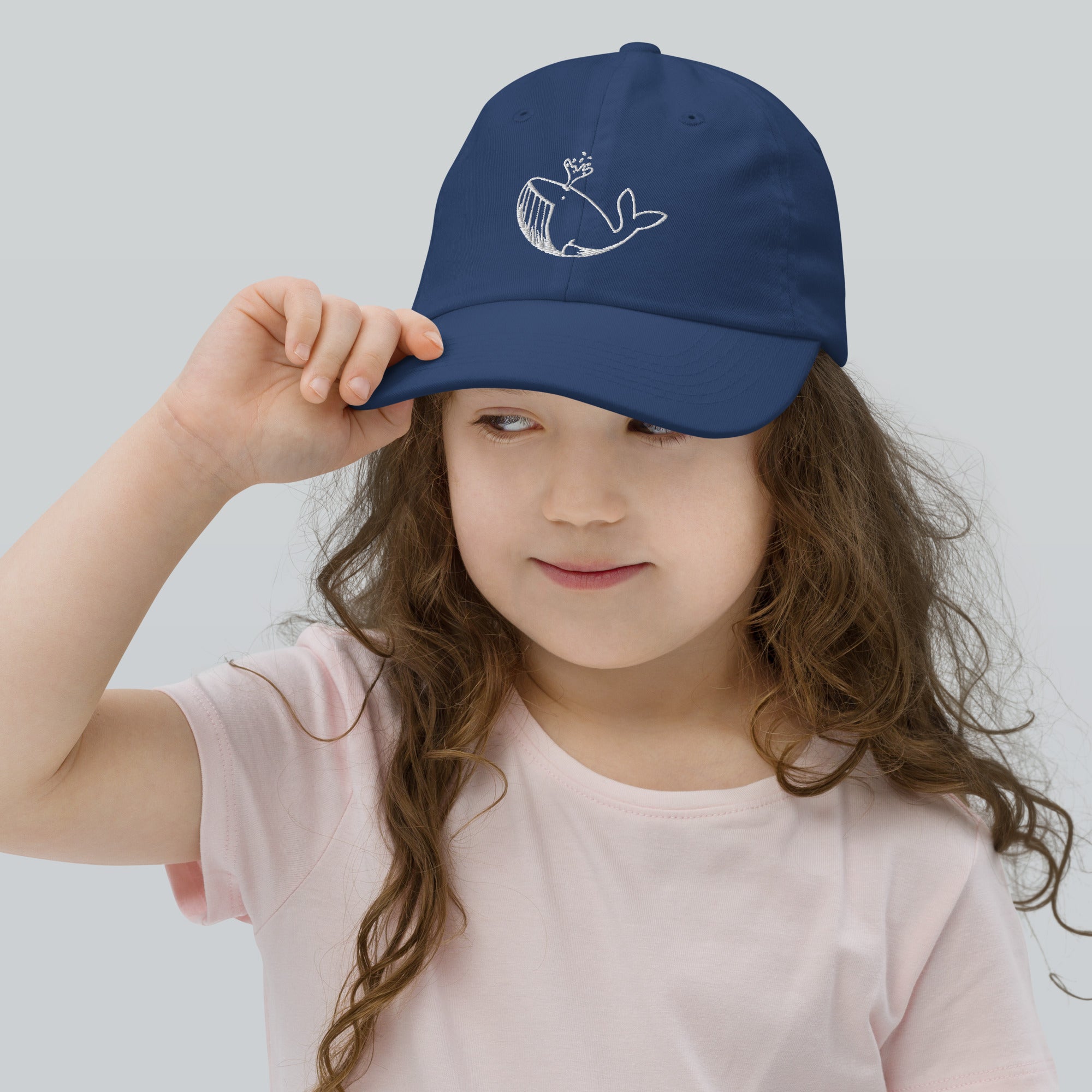 White Stitch Ballenita NFT Youth baseball cap