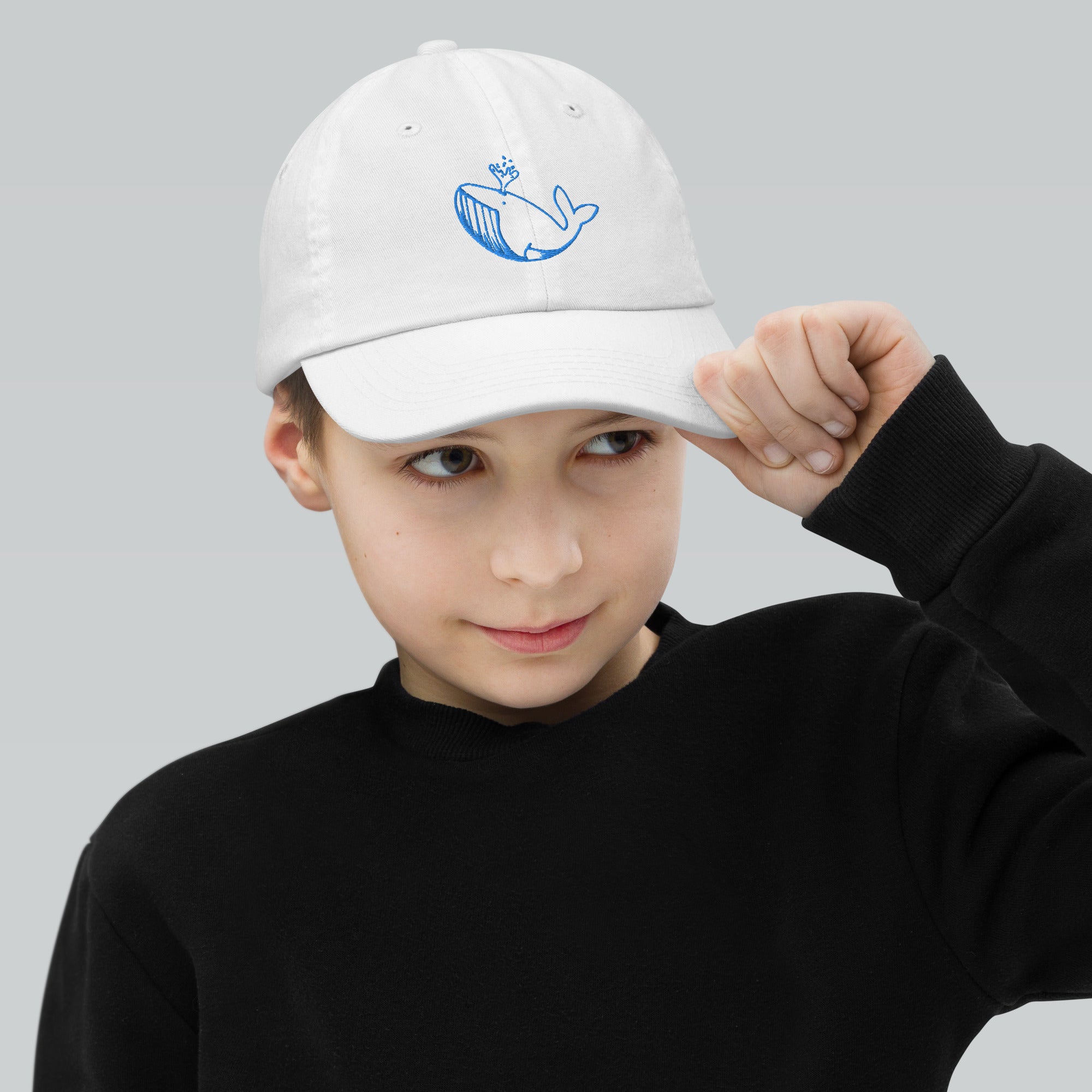 Blue Stitch Ballenita NFT Youth baseball cap